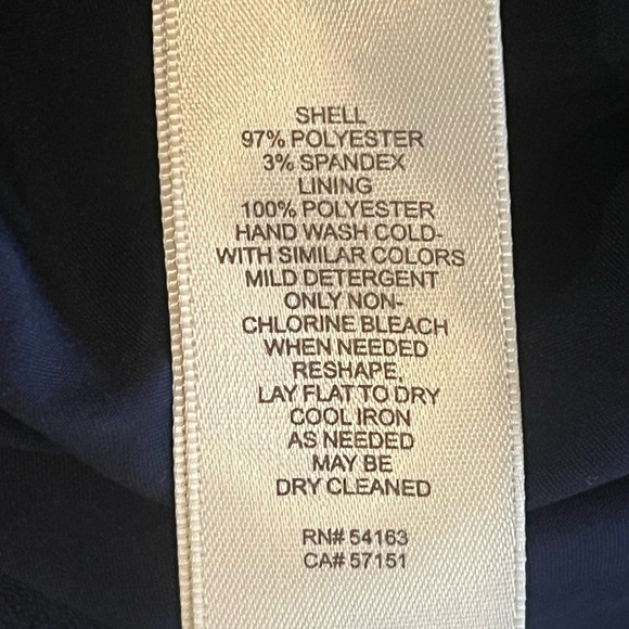 ELIZA J PLEATED 3/4 SLEEVE SHEATH DRESS IN NAVY NWT WOMEN'S‎ SIZE 2 - Picture 14 of 16